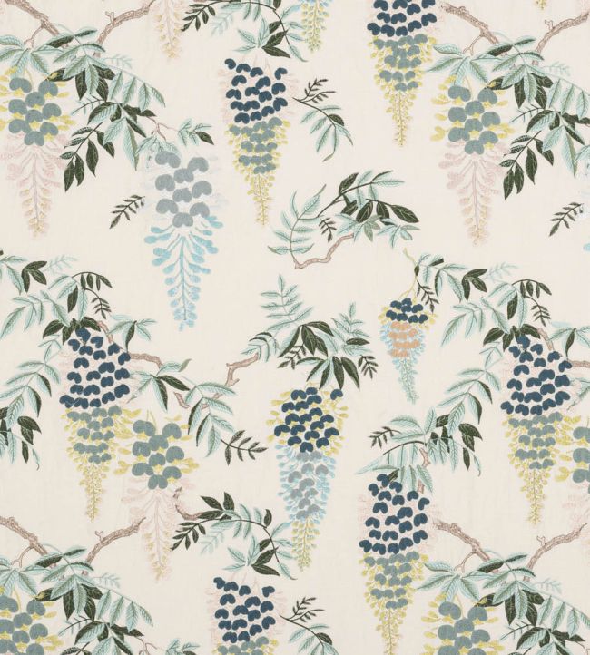 Heatherley Fabric by Colefax and Fowler Blue
