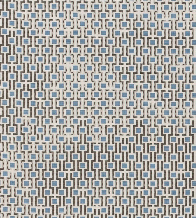 Hector Fabric by Vanderhurd Azure/Natural