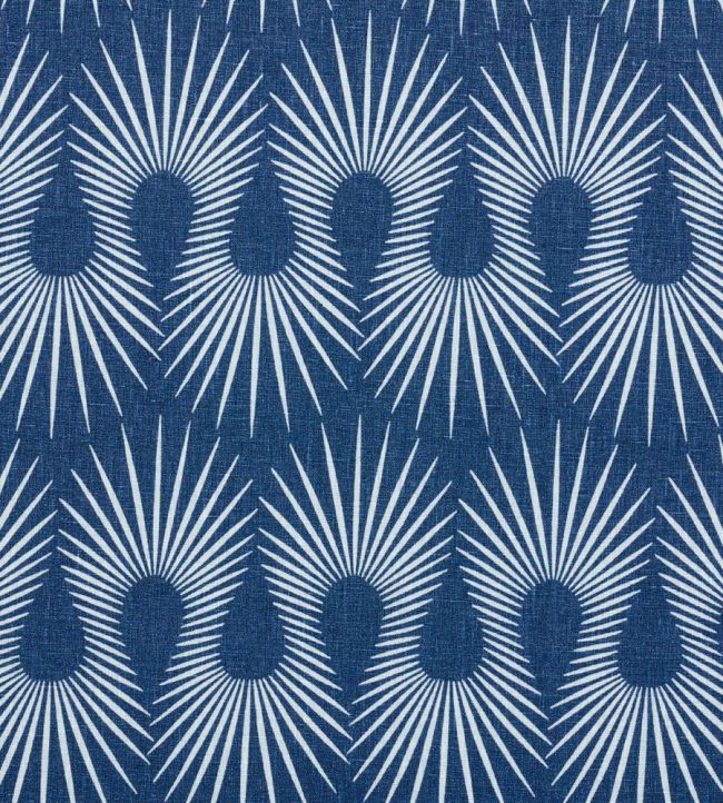 Hedgehog Fabric by Schumacher Denim White