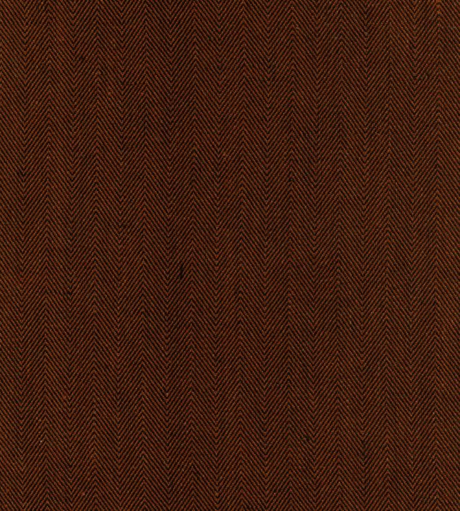 Hedgerow Herringbone Fabric by Ian Mankin Sweet Chestnut