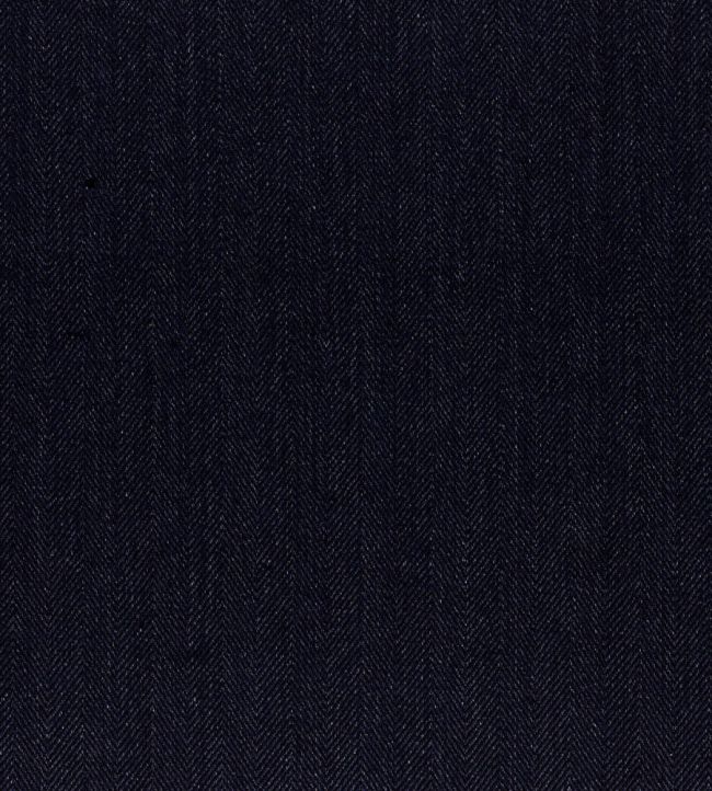 Hedgerow Herringbone Fabric by Ian Mankin Wild Blueberry