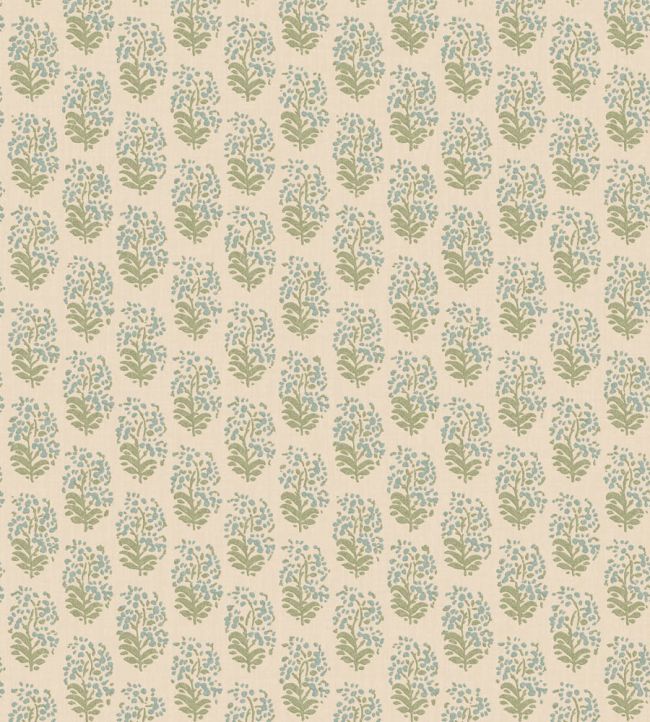 Heirloom Sprig Wallpaper by Mulberry Home Aqua/Green