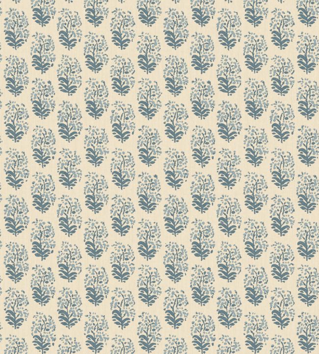 Heirloom Sprig Wallpaper by Mulberry Home Indigo