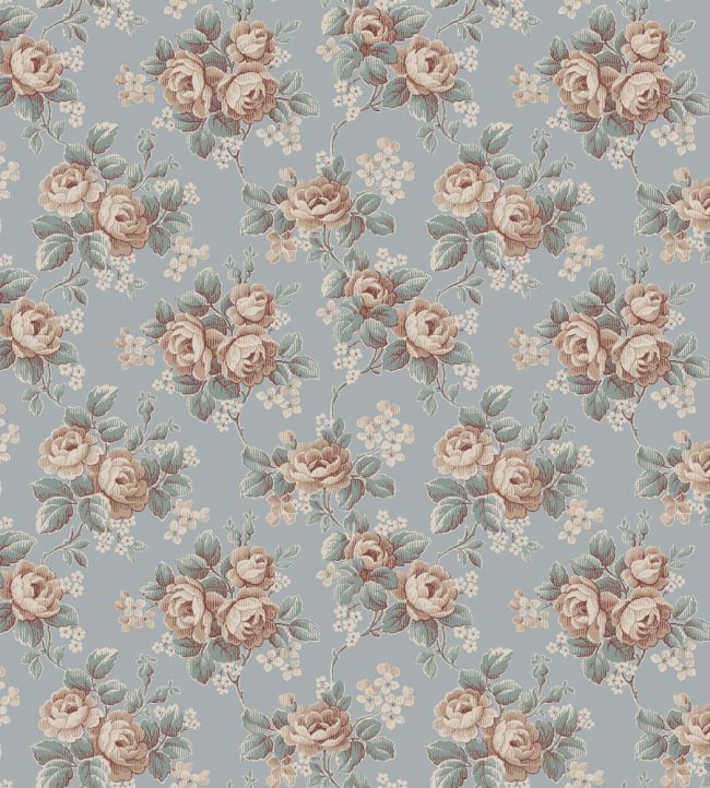 Helena Wallpaper by Borastapeter Soft Blue