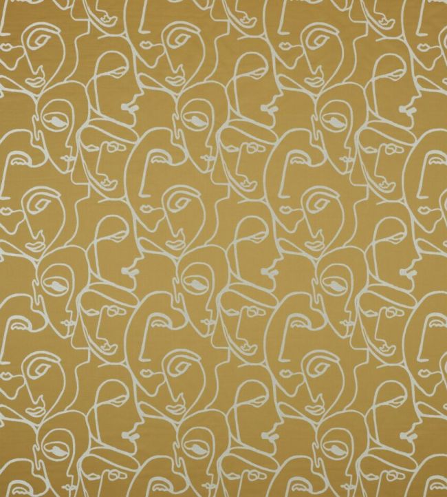 Henri Fabric by Ashley Wilde Ochre