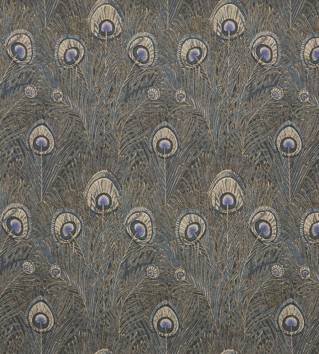 Hera Feather in Vintage Velvet Fabric by Liberty Lapis