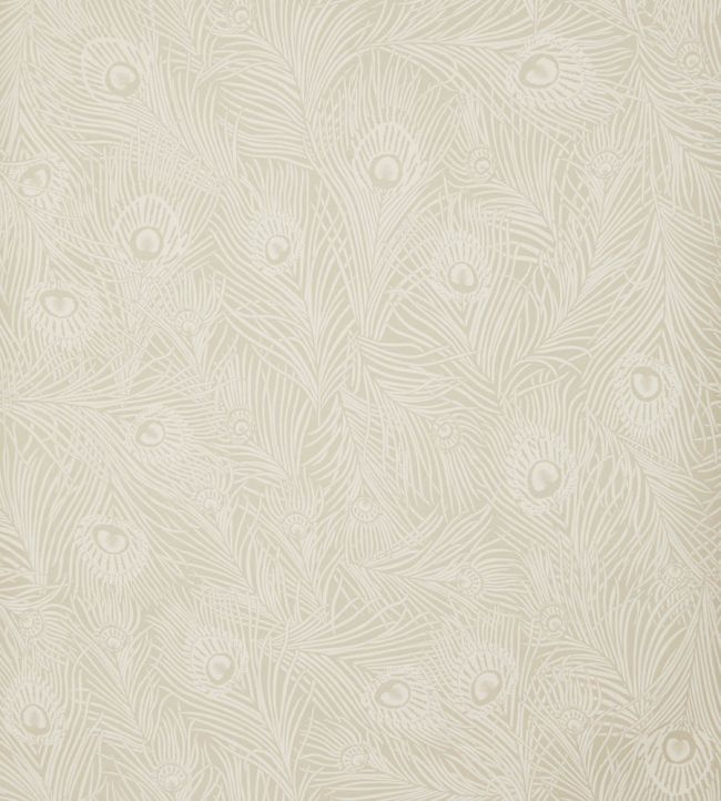 Hera Plume Wallpaper by Liberty Pewter White