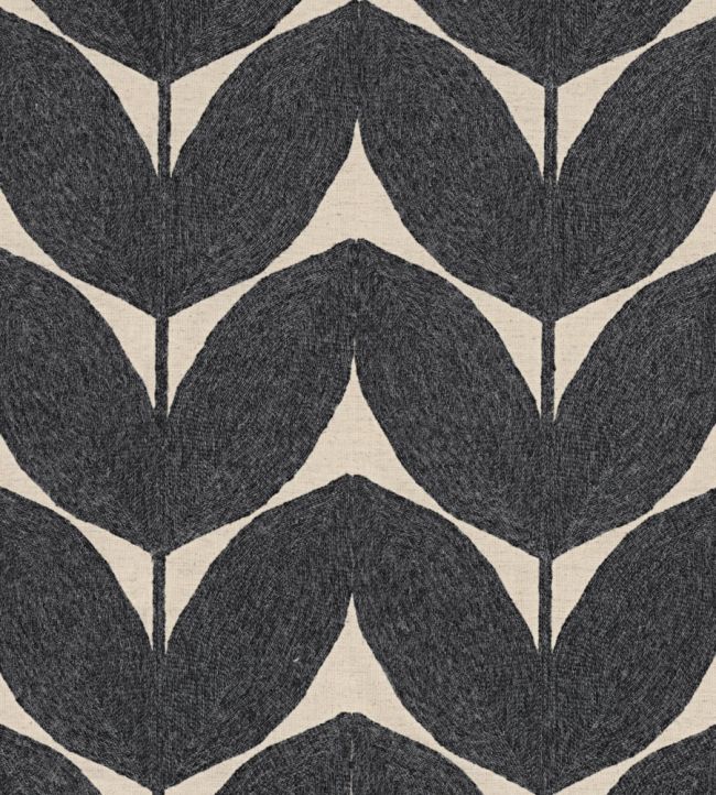 Herbes Folles Fabric by Casamance Anthracite