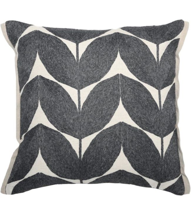 Herbes Folles Cushion 45 x 45cm by Maison Casamance Anthracite