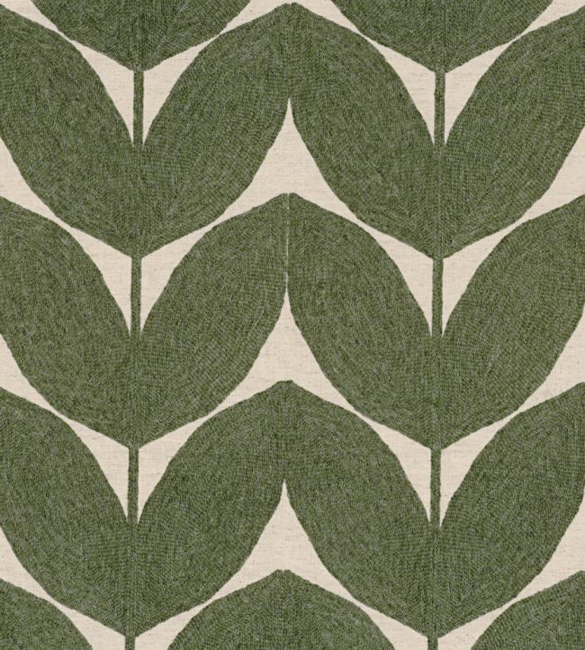 Herbes Folles Fabric by Casamance Olive