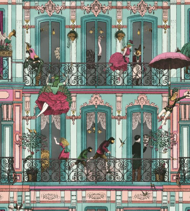 Heritage House Wallpaper by Brand McKenzie Lagoon
