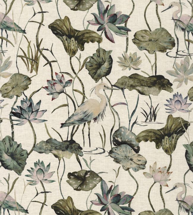 Heron Fabric by Camengo Jade