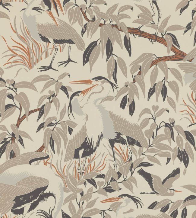 Herons Wallpaper by Langelid Von Bromssen Trench Coat