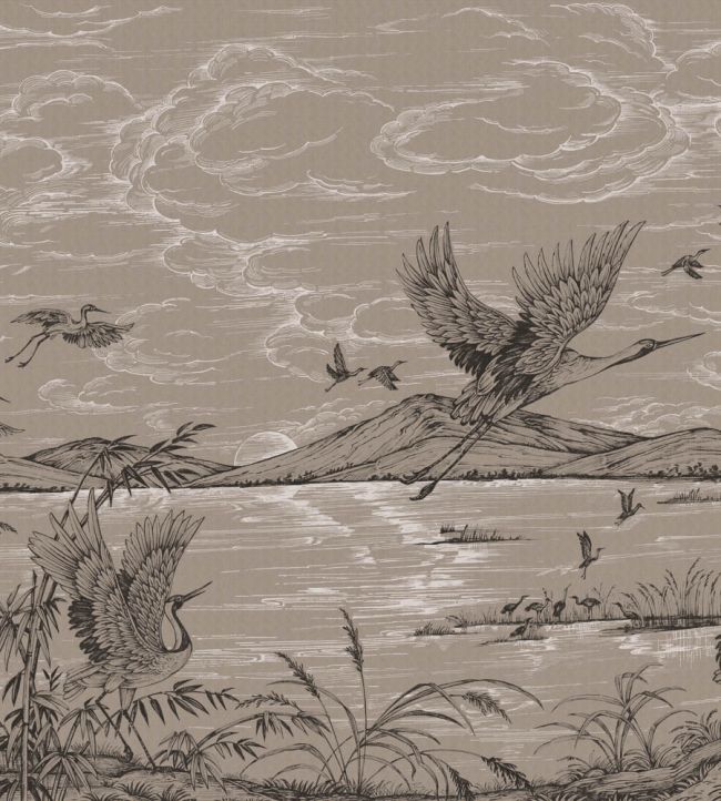 Herons Poetry Mural by Coordonne Jute