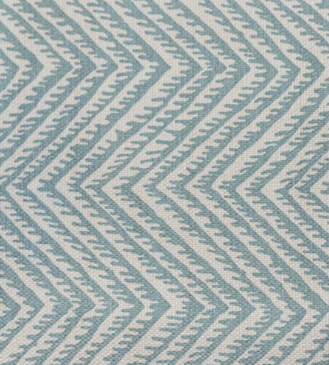 Herringbone Resist Fabric by Titley and Marr Aqua