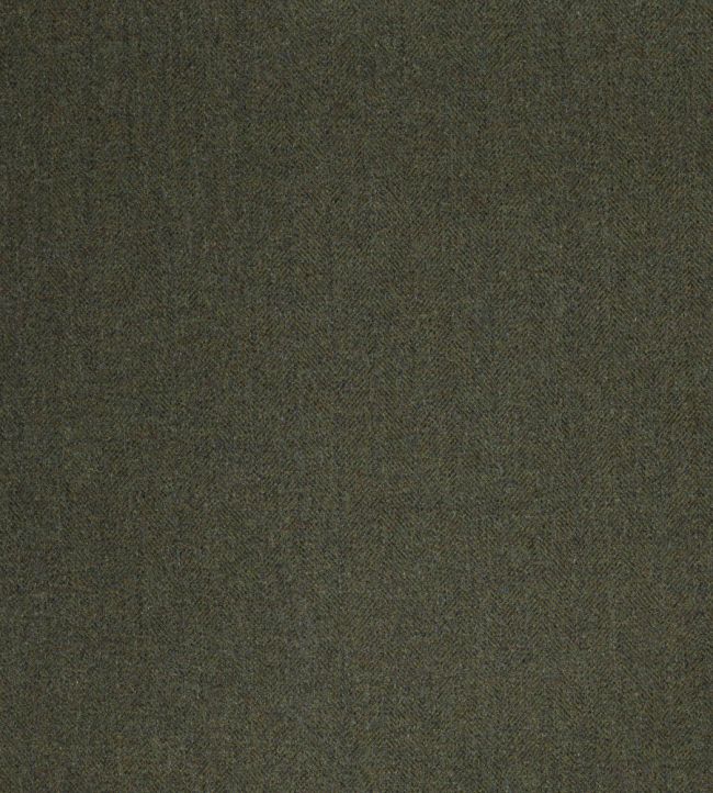 Herringbone Fabric by The Isle Mill Army Green