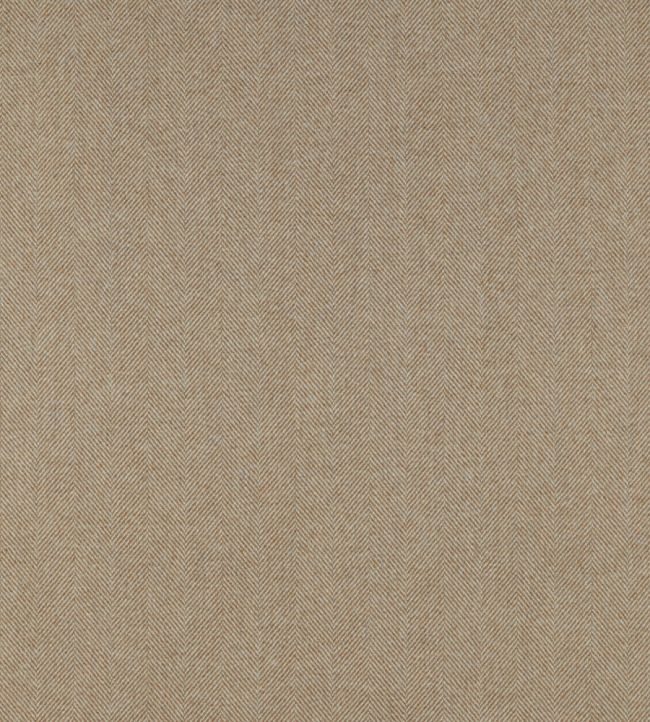 Herringbone Fabric by The Isle Mill Caramel