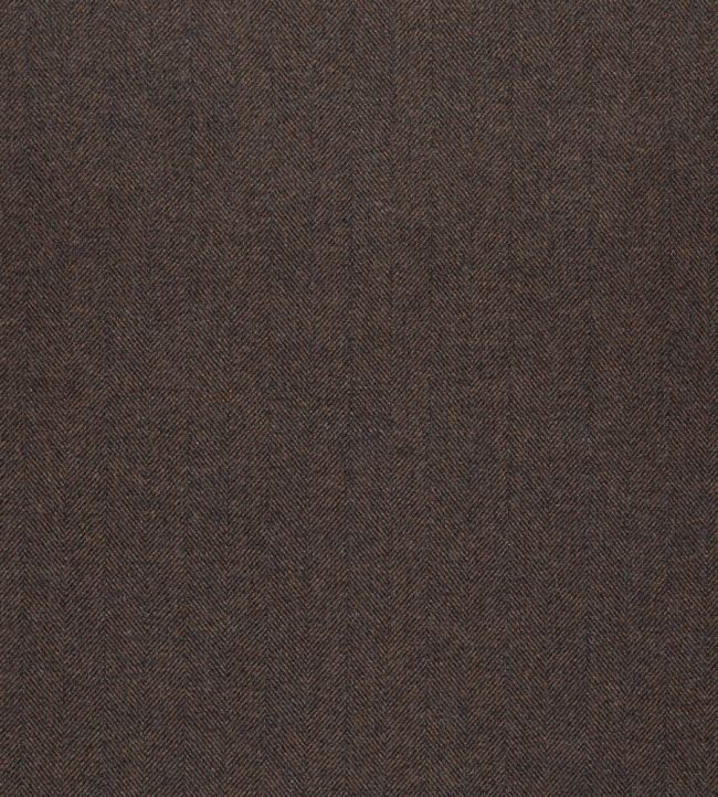 Herringbone Fabric by The Isle Mill Cigar