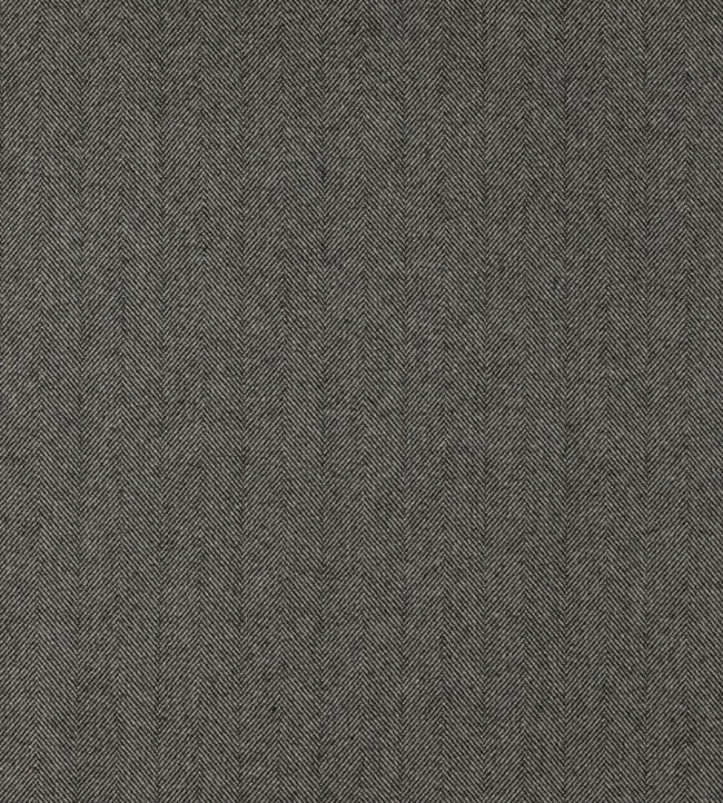 Herringbone Fabric by The Isle Mill Granite
