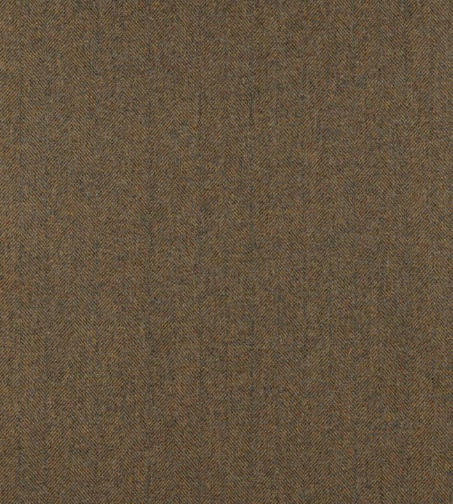 Herringbone Fabric by The Isle Mill Lava