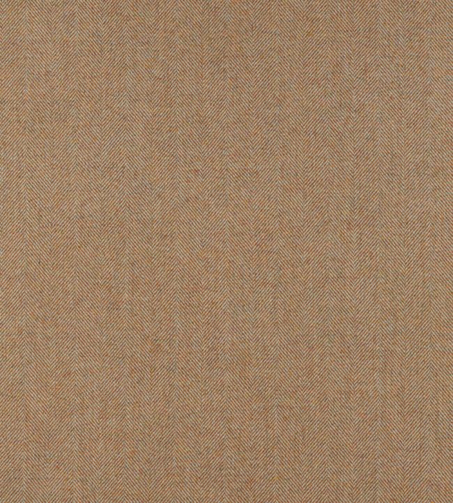 Herringbone Fabric by The Isle Mill Pumpkin