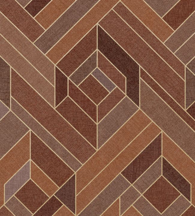 Hexagonal Wallpaper by Coordonne Clay