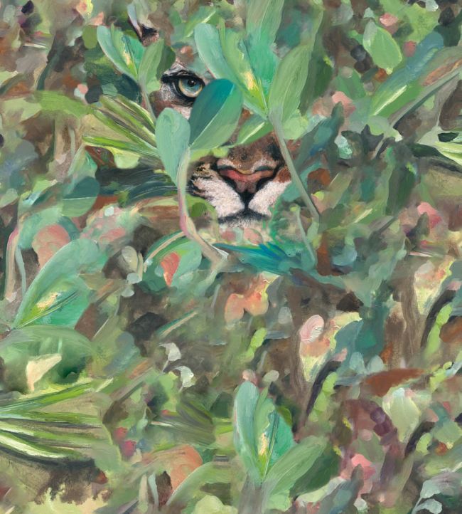 Hidden Puma Wallpaper by Coordonne Spring