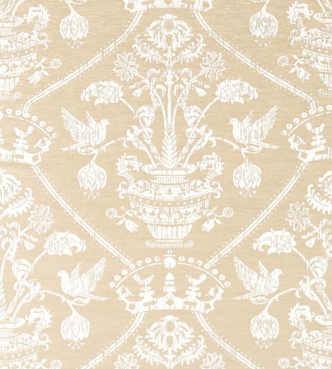 Highgrove Damask Fabric by Sanderson Gritstone
