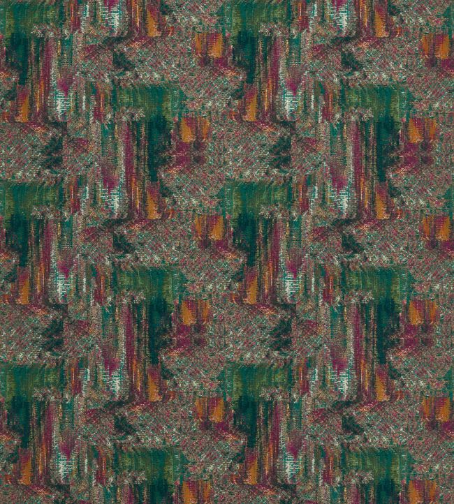 Hillcrest Fabric by Studio G Forest/Raspberry