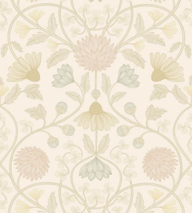Hippolyte Wallpaper by Casamance Ivoire/dore