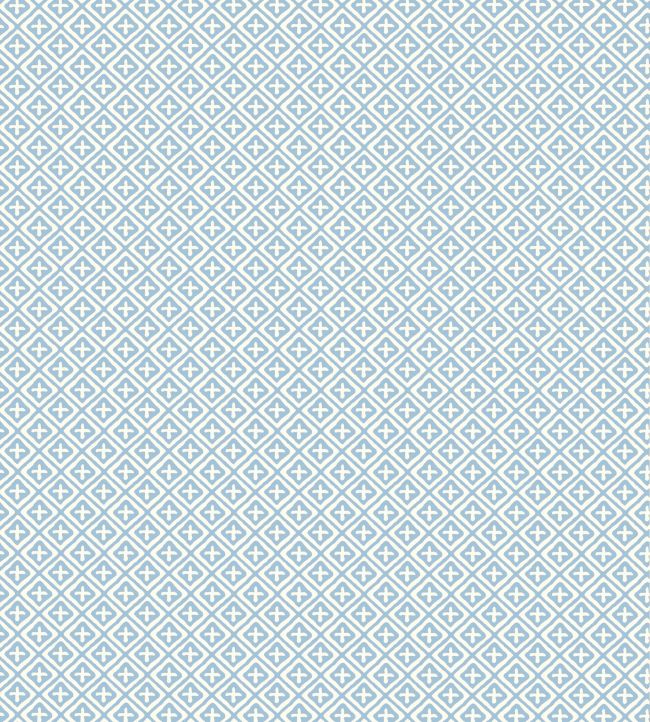 Holiday Trellis Wallpaper by Thibaut Blue