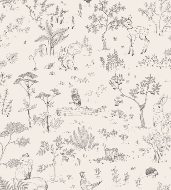 Hollie Wallpaper by Sandberg Graphite