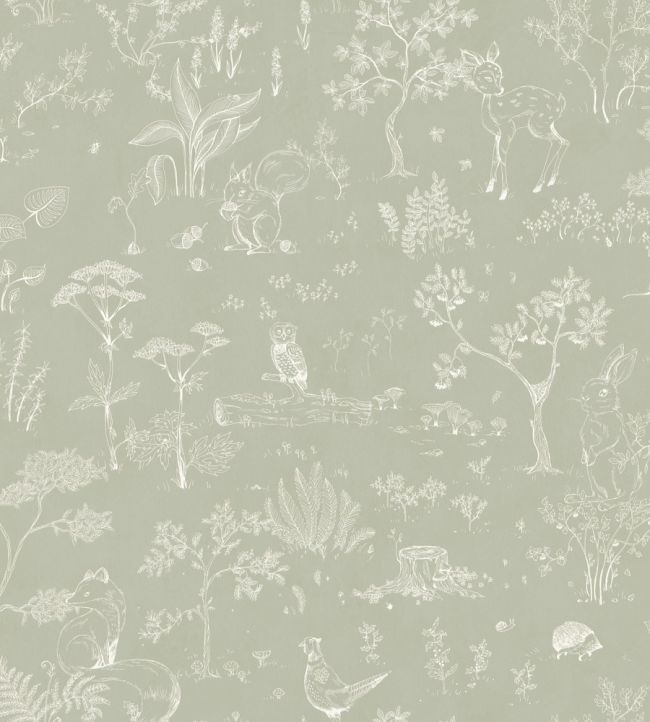 Hollie Wallpaper by Sandberg Pistachio
