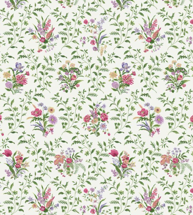 Hollingbourne Fabric by Nina Campbell Green/Pink/Lavender