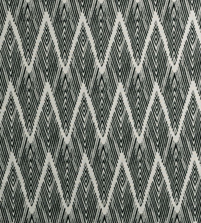 Holzer Fabric by Clarke & Clarke Noir