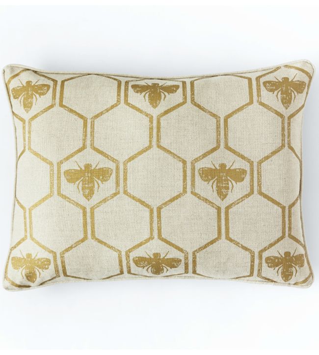 Honey Bees Cushion 40 x 60cm by Barneby Gates Gold