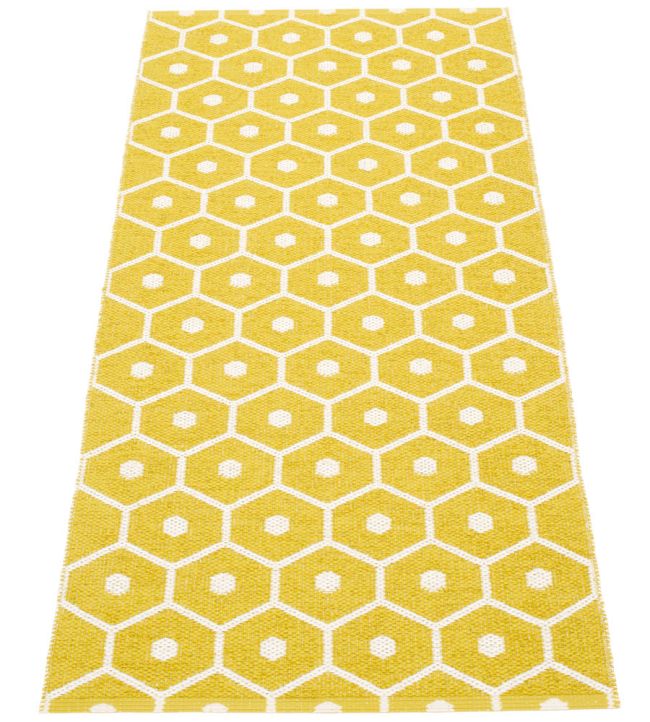 Pappelina Honey Runner rug Mustard/Vanilla HO5722 Mustard/Vanilla