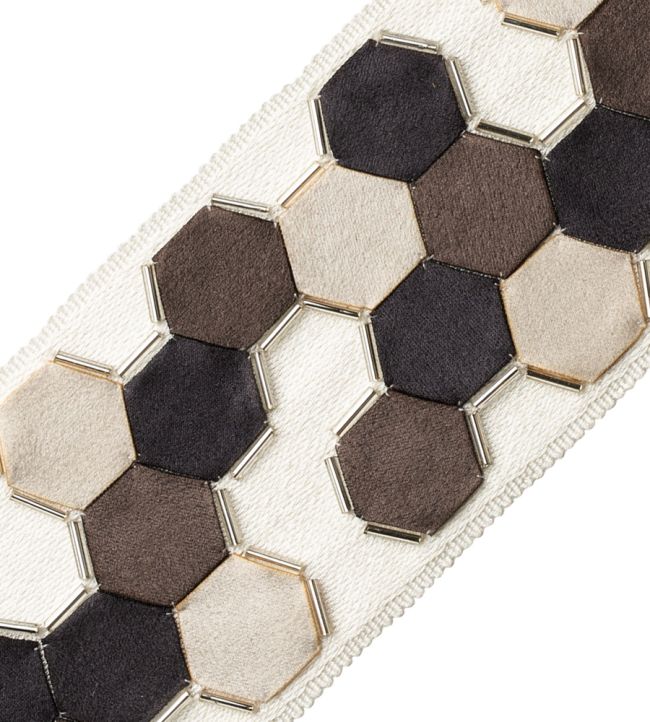Honeycomb Applique Border Trimming by Samuel & Sons Frost