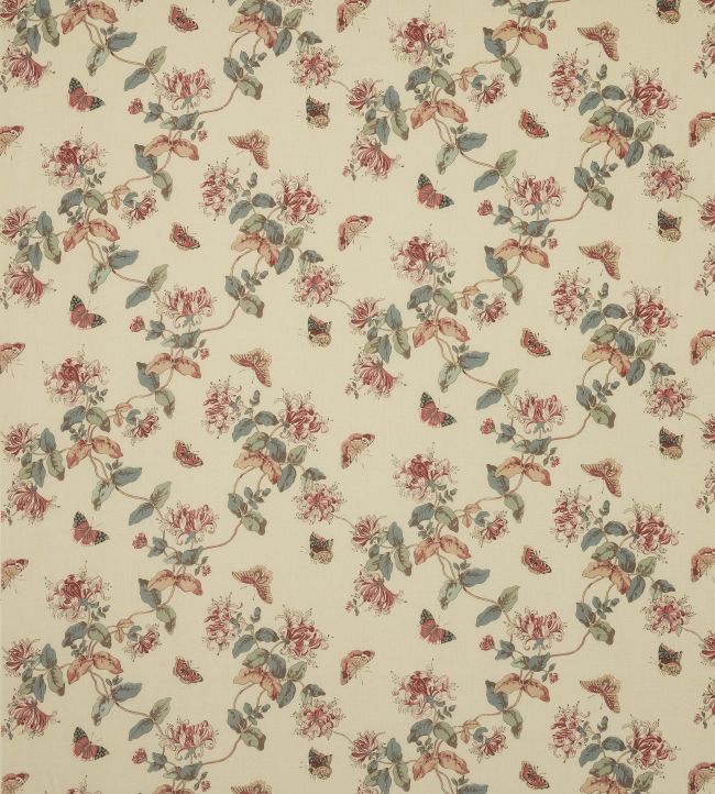 Honeysuckle Fabric by Colefax and Fowler Pink/Slate