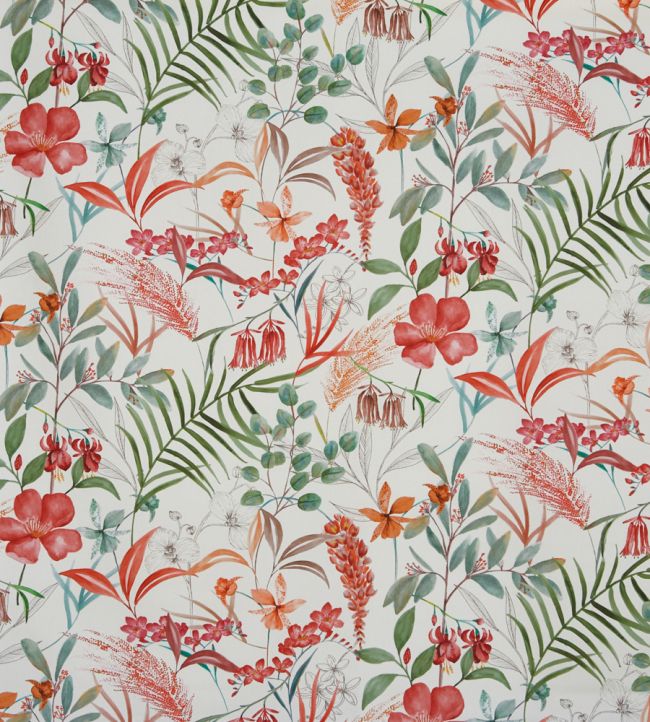 Honeysuckle Fabric by Prestigious Textiles Cranberry