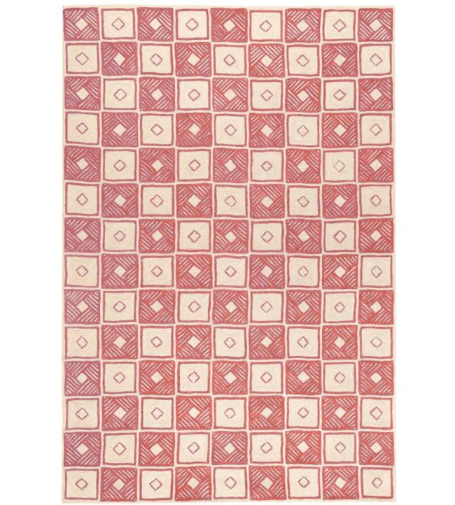 GP & J Baker Hop Scotch rug Red BA50061.2.0 Red