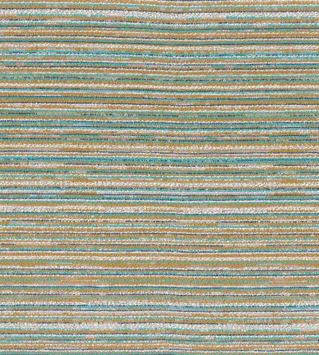 Hopi Fabric by Casamance Ocre Turquoise