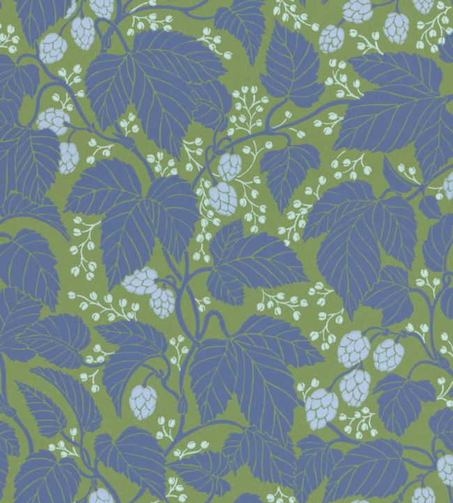 Hops And Glory Wallpaper by Langelid Von Bromssen Ivy Green