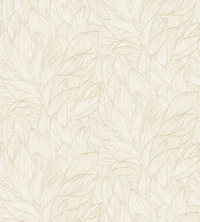 Hosta Wallpaper by Casamance Ivoire/Dore