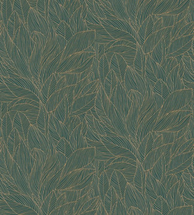 Hosta Wallpaper by Casamance Jaspe/Dore