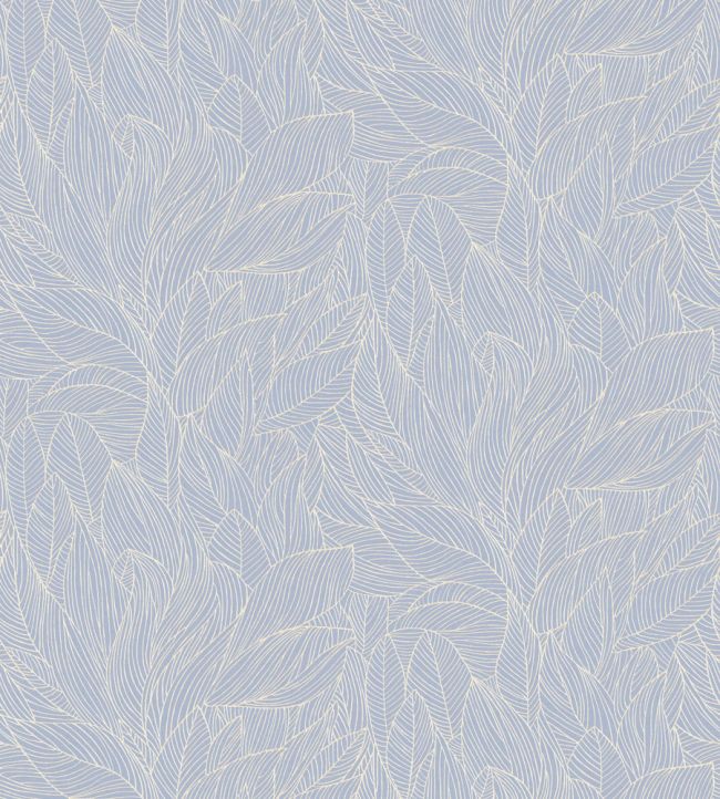 Hosta Wallpaper by Casamance Lilas/Dore