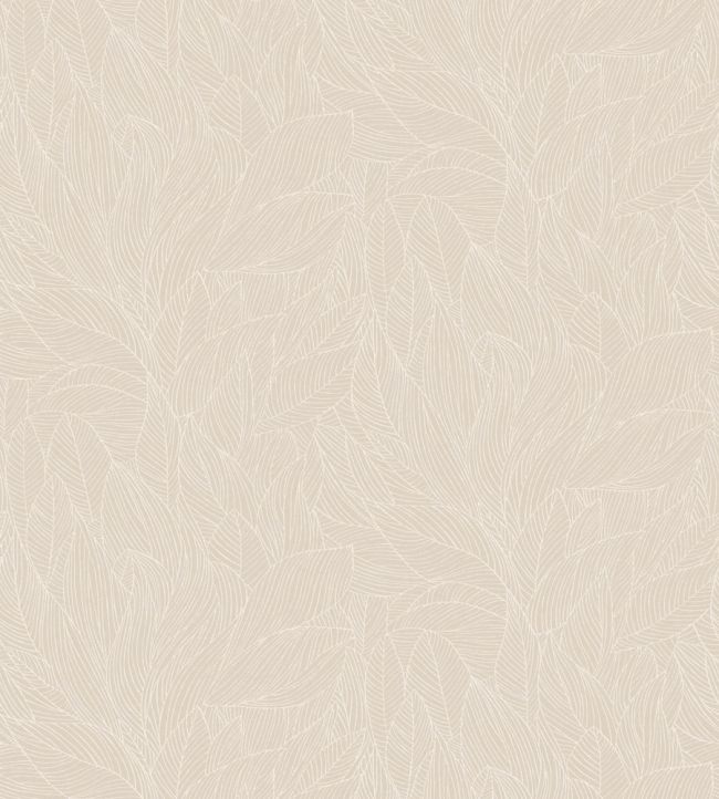 Hosta Wallpaper by Casamance Marron Glace/Nacre