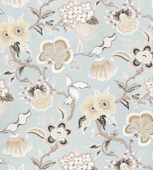 Hothouse Flowers Fabric by Schumacher Mineral