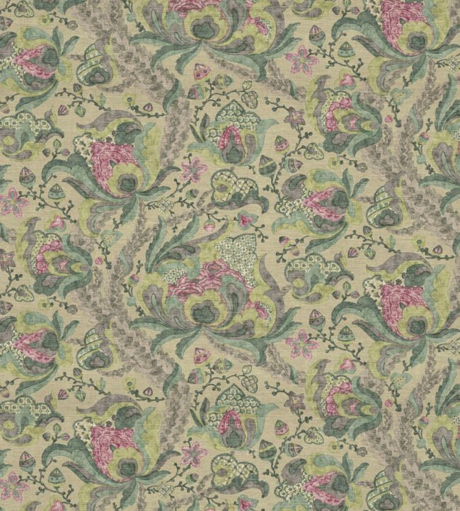 Houghton Fabric by Warwick Verdigris