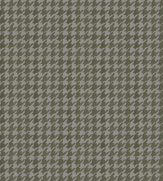 Hounds Tooth Fabric by Arley House Moss